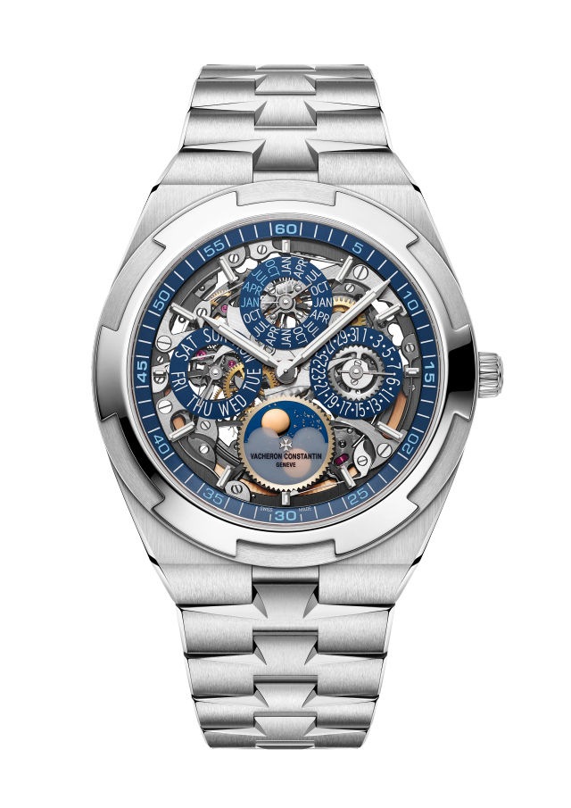 Overseas perpetual calendar ultra-thin skeleton