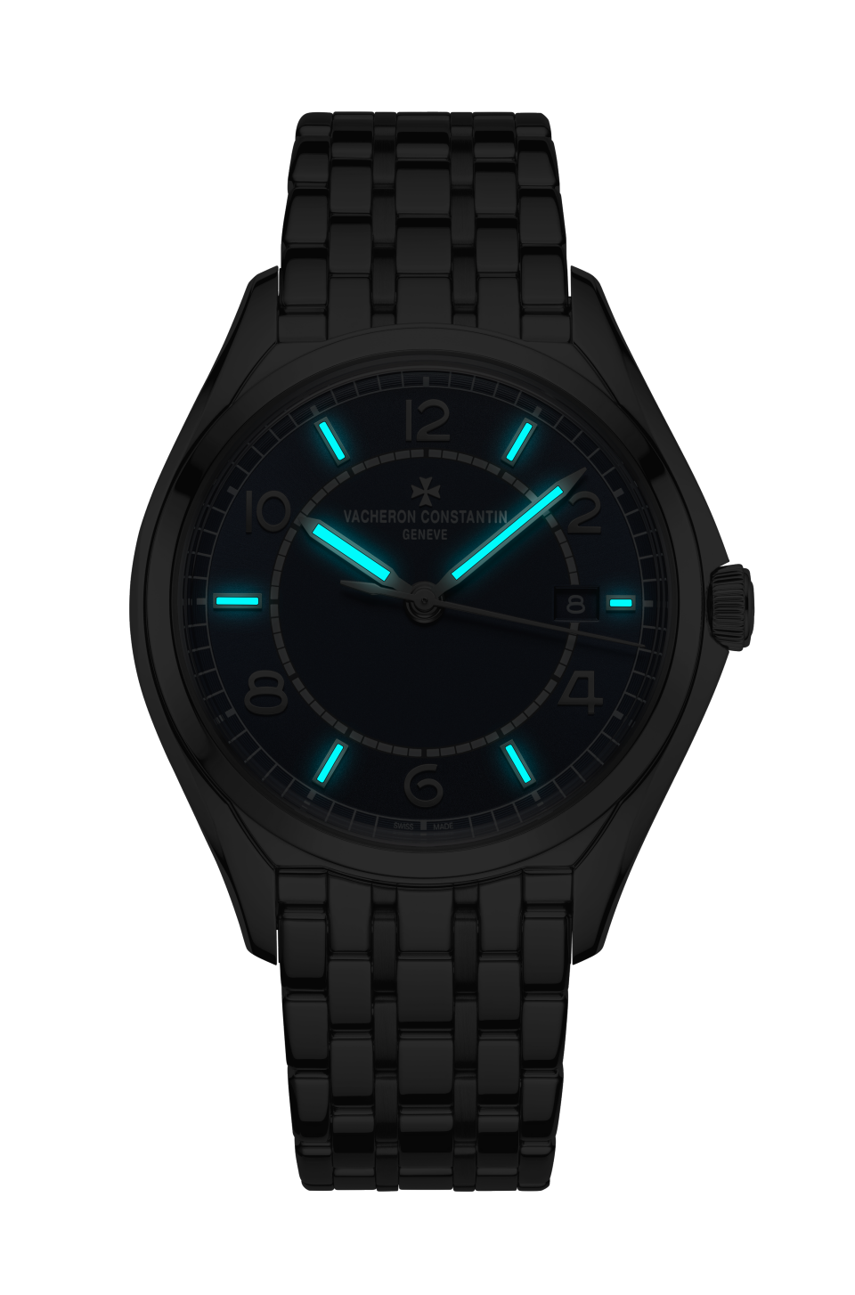 Visão noturna - Packshot - Relógio - Fiftysix corda automática - 40 mm Aço com bracelete