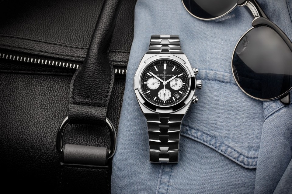 Overseas chronograph 42.5 mm Steel