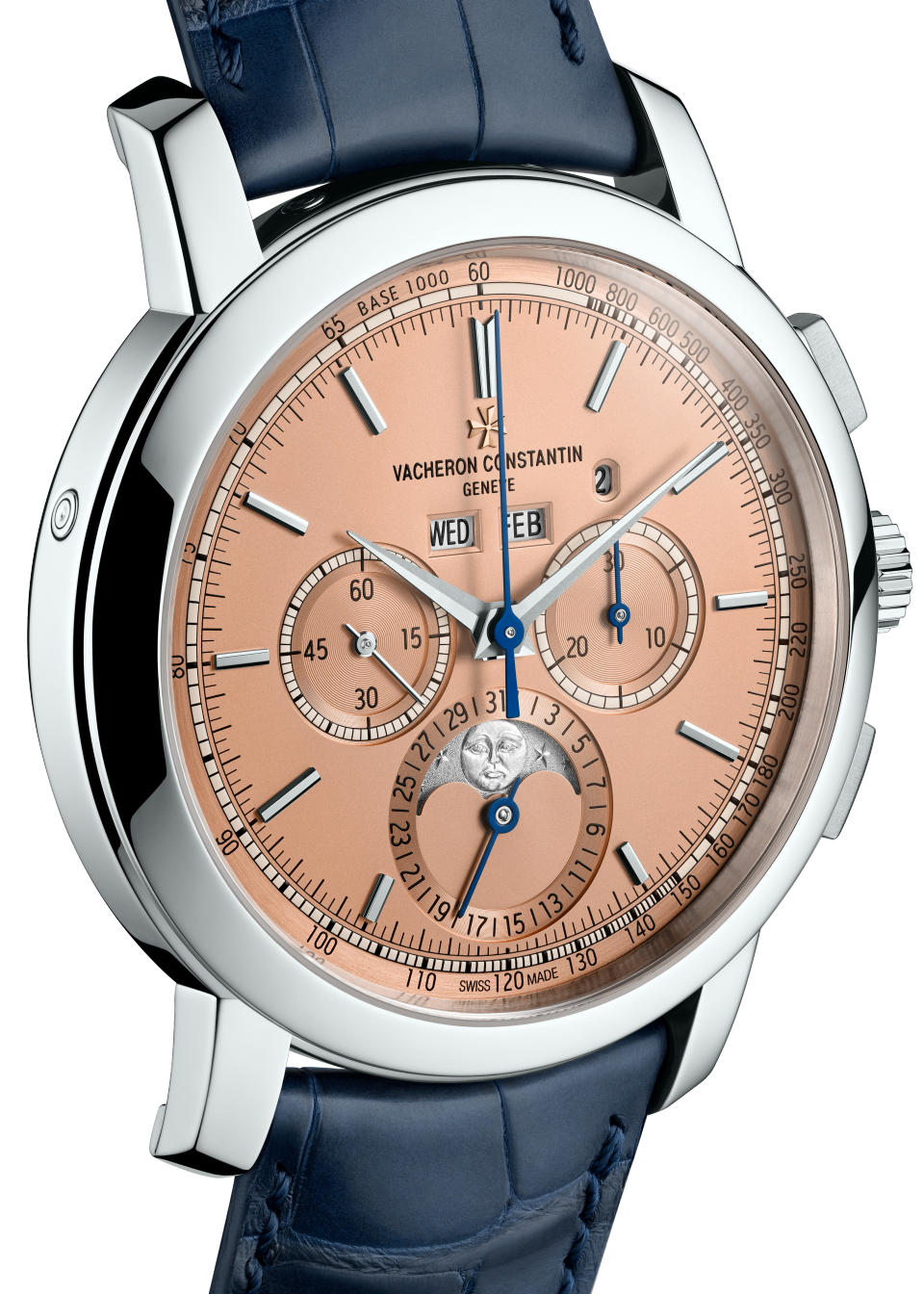 Traditionnelle quantieme perpetuel chronographe 43 mm Platine