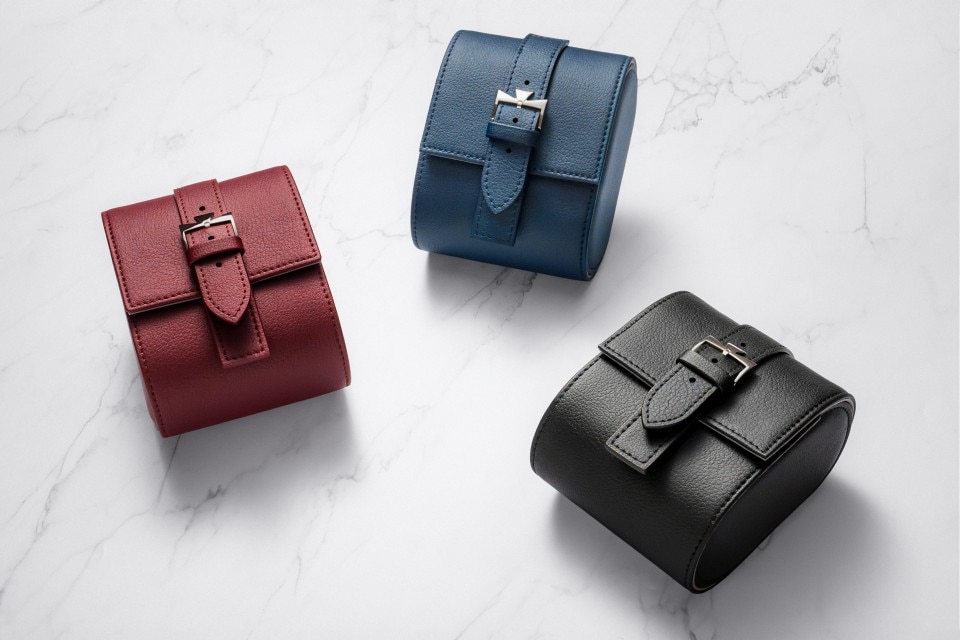 絶妙なデザイン Blue watch pouch for watches and straps - XD000006 その他
