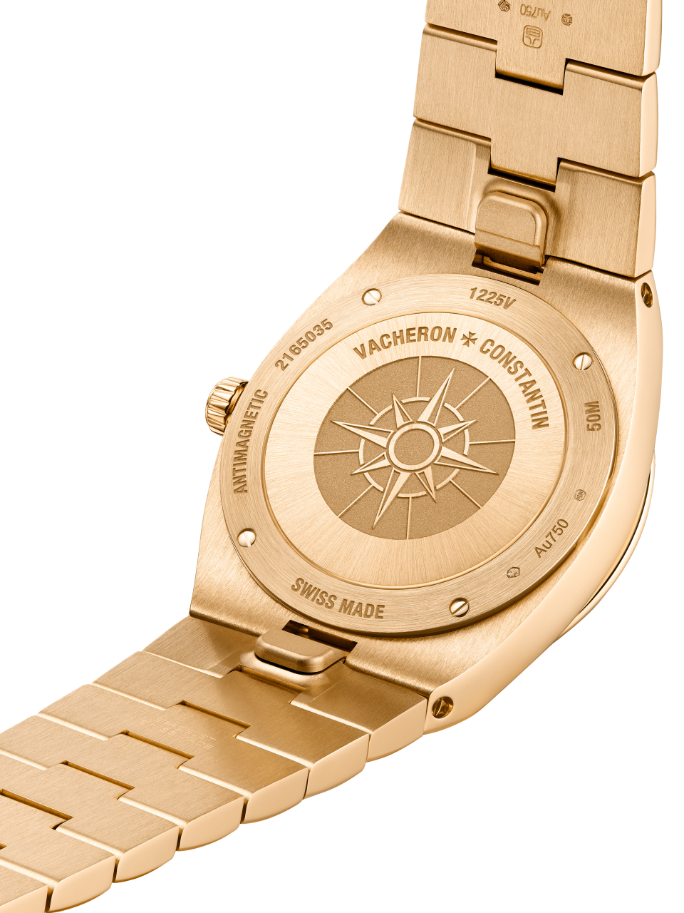 Vacheron Constantin Overseas Quartz Watch Pink Gold Female 33 mm 1225V 200R H015