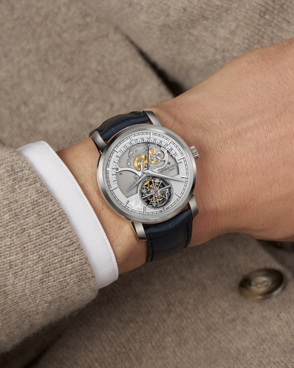 出産祝いなども豊富 Traditionnelle tourbillon retrograde date openface - 41 mm パーカッション・打楽器