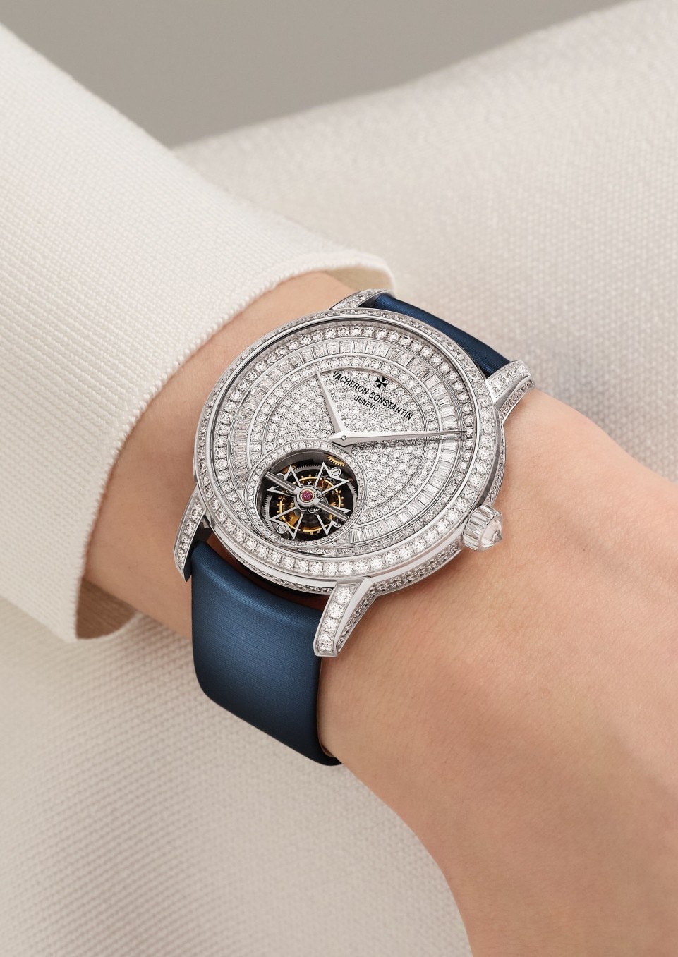 トラディショナル・トゥールビヨン・ジュエリー - 39 mm - ホワイトゴールド