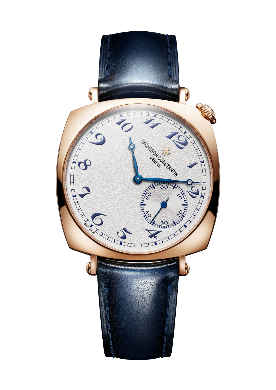Front view - Packshot - Watch - Historiques American 1921 - 36.5 x 36.5 mm Pink Gold with Calfskin leather strap