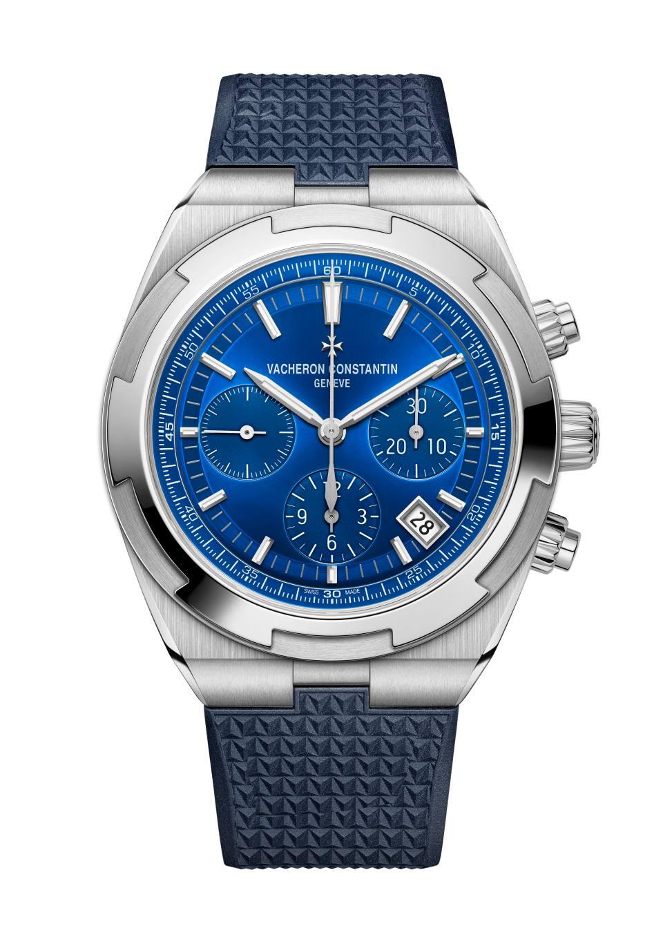 Vacheron overseas chronograph blue top