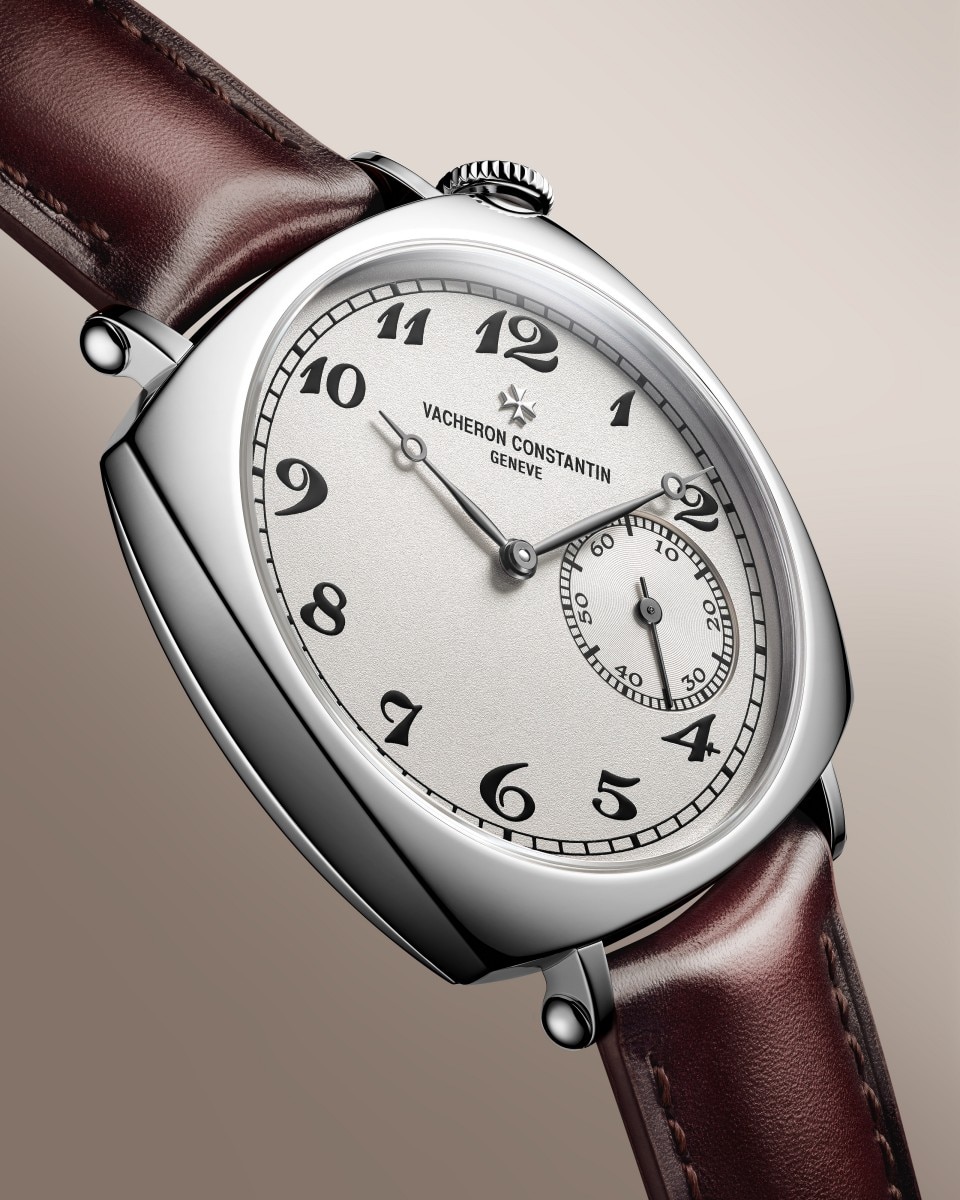 Vista a 3/4 - Packshot - Orologio - Historiques American 1921 - 36,5 mm Oro bianco con Pelle di vitello cinturino