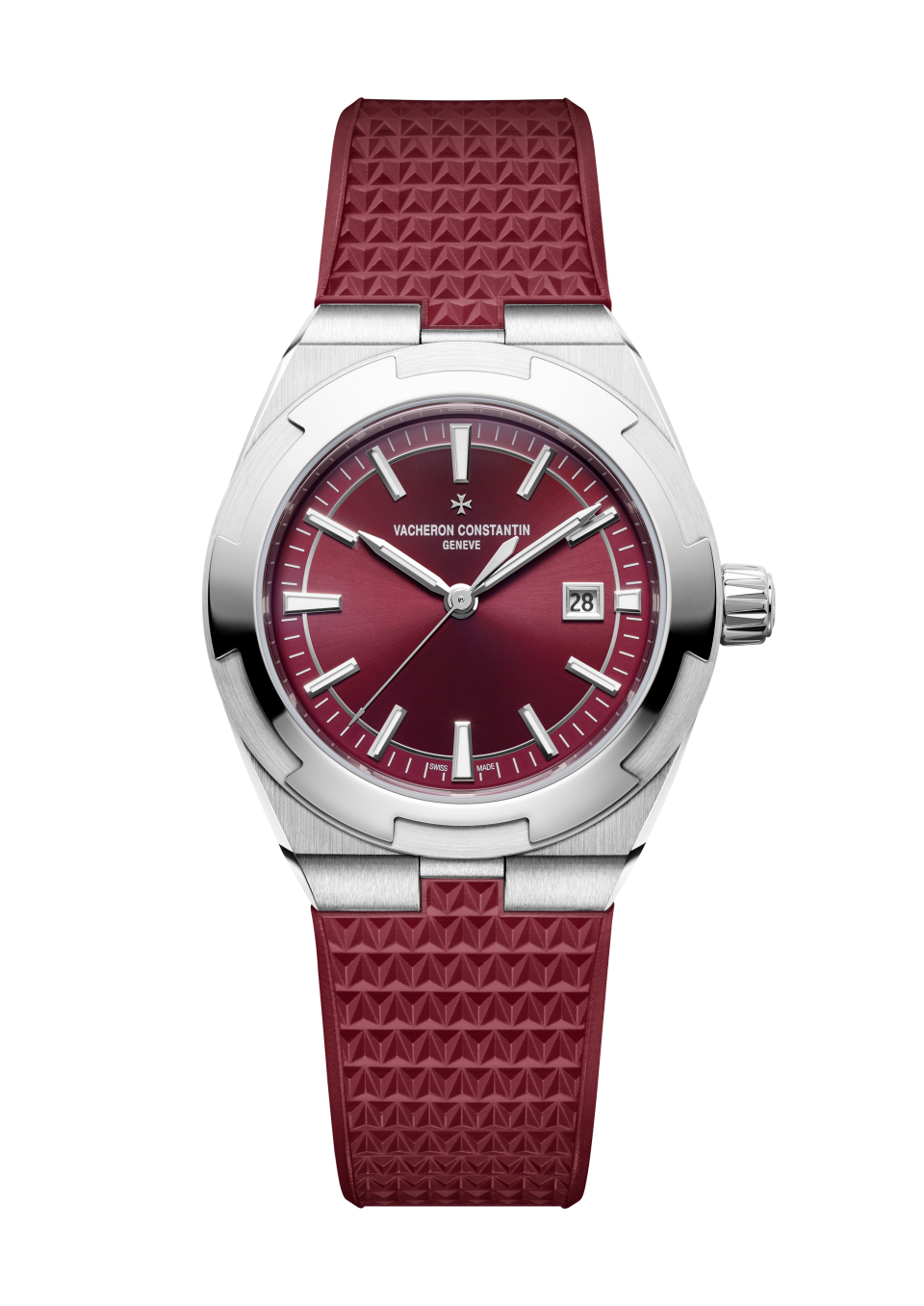 Other view - Packshot - Watch - Overseas self-winding - 34.5 mm Steel with Alligator leather, Rubber, Stainless steel straps
