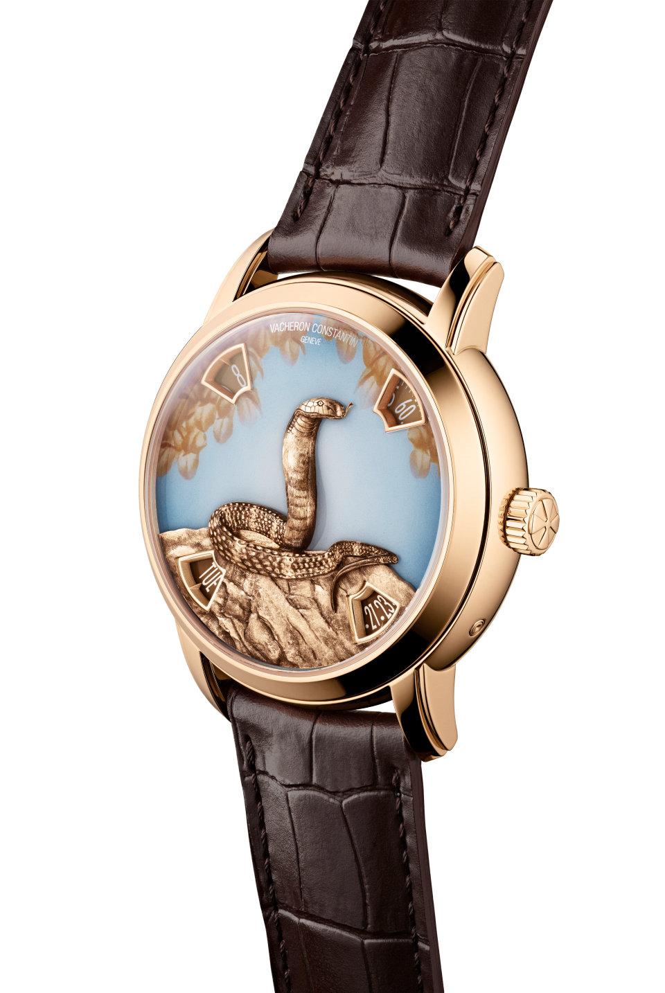 Другие виды обзора - Пакшот - Часы - Métiers d'Art: Легенды китайского зодиака - год змеи - 40 mm Розовое золото c Кожа аллигатора ремешком