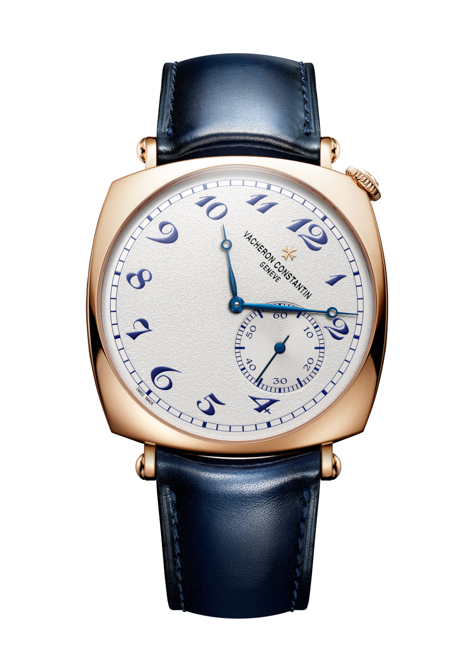 Front view - Packshot - Watch - Historiques American 1921 - 40x40 mm Pink Gold with Calfskin leather strap