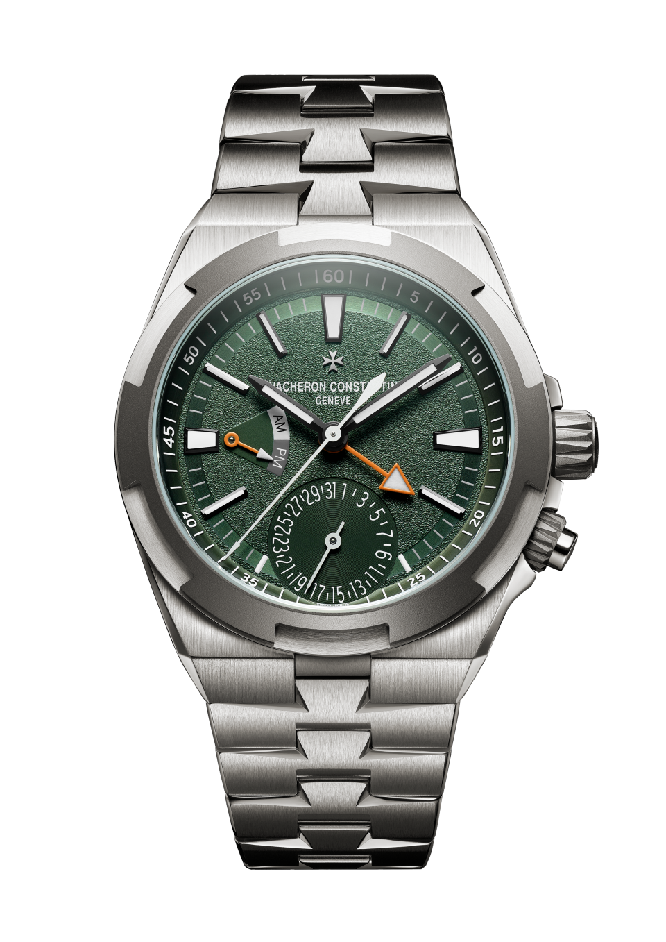 Sonstige Ansicht - Packshot - Uhr - Overseas Dual Time Cardinal Points - West - 41 mm Titan mit Kautschuk, Titan Armbänder