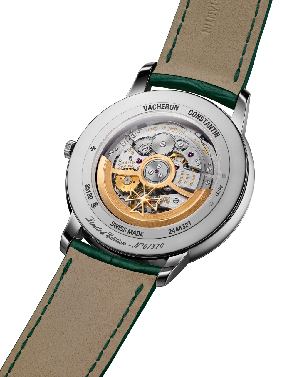 3/4 ракурс - Пакшот - Часы - Patrimony с автоматическим подзаводом - 40 mm Белое золото c Кожа аллигатора ремешком