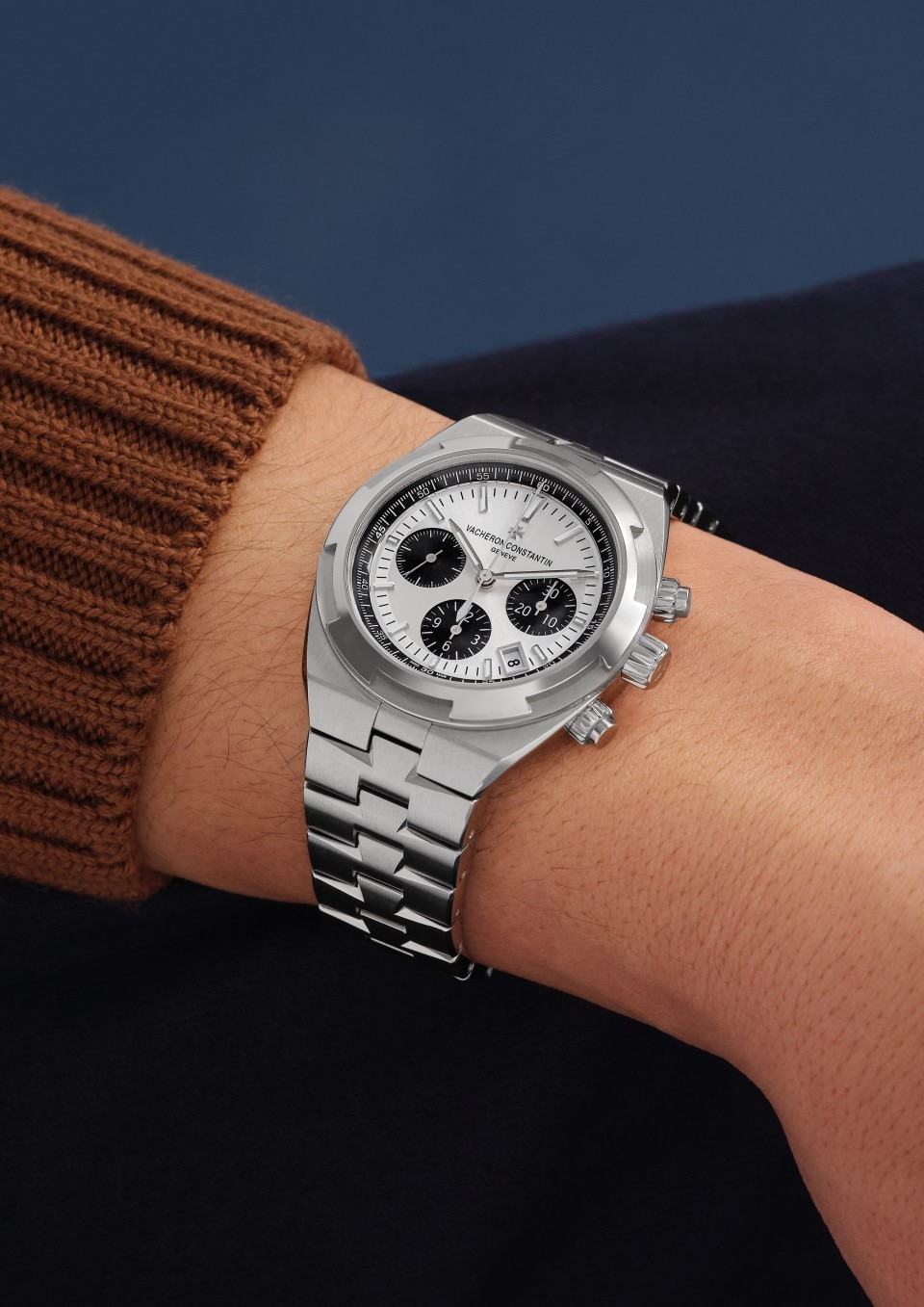 Overseas chronograph 42.5 mm Steel