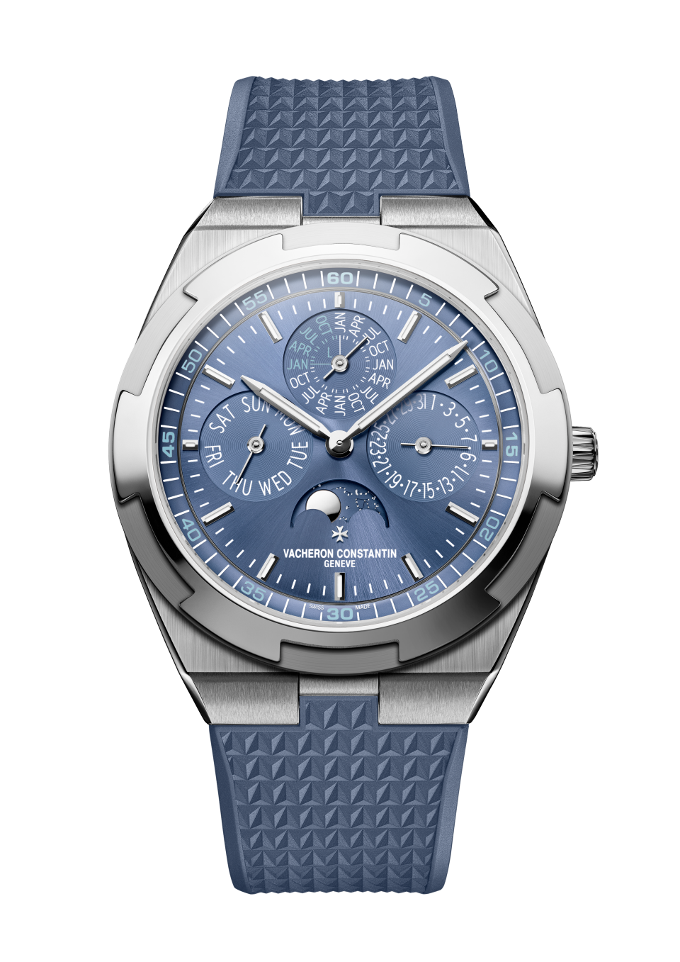 Alternative view - Packshot - Watch - Overseas perpetual calendar ultra-thin - 41.5 mm White Gold with Rubber, White Gold straps
