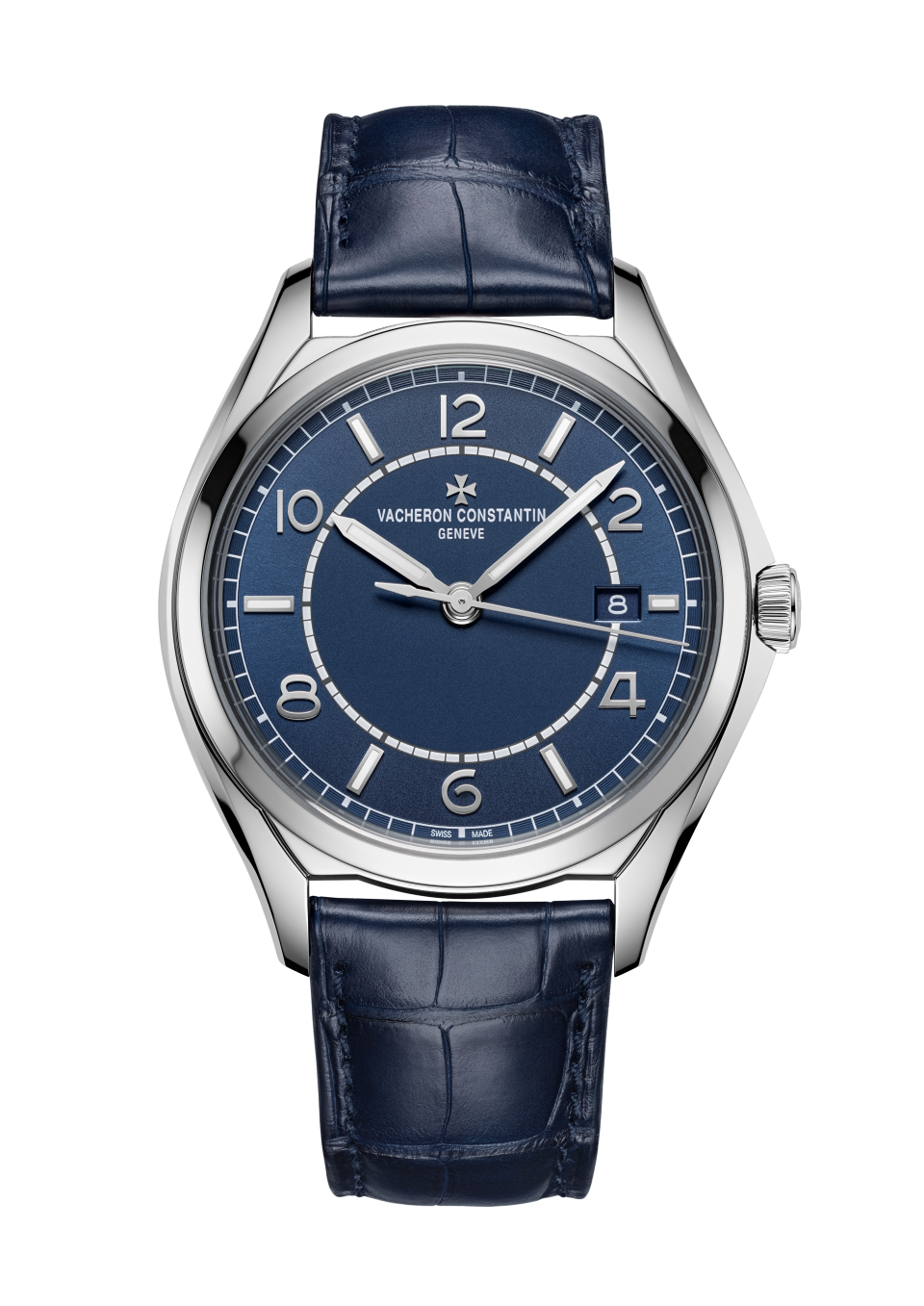 Вид спереди - Пакшот - Часы - Fiftysix Автоматический подзавод - 40 mm Сталь c Кожа аллигатора ремешком