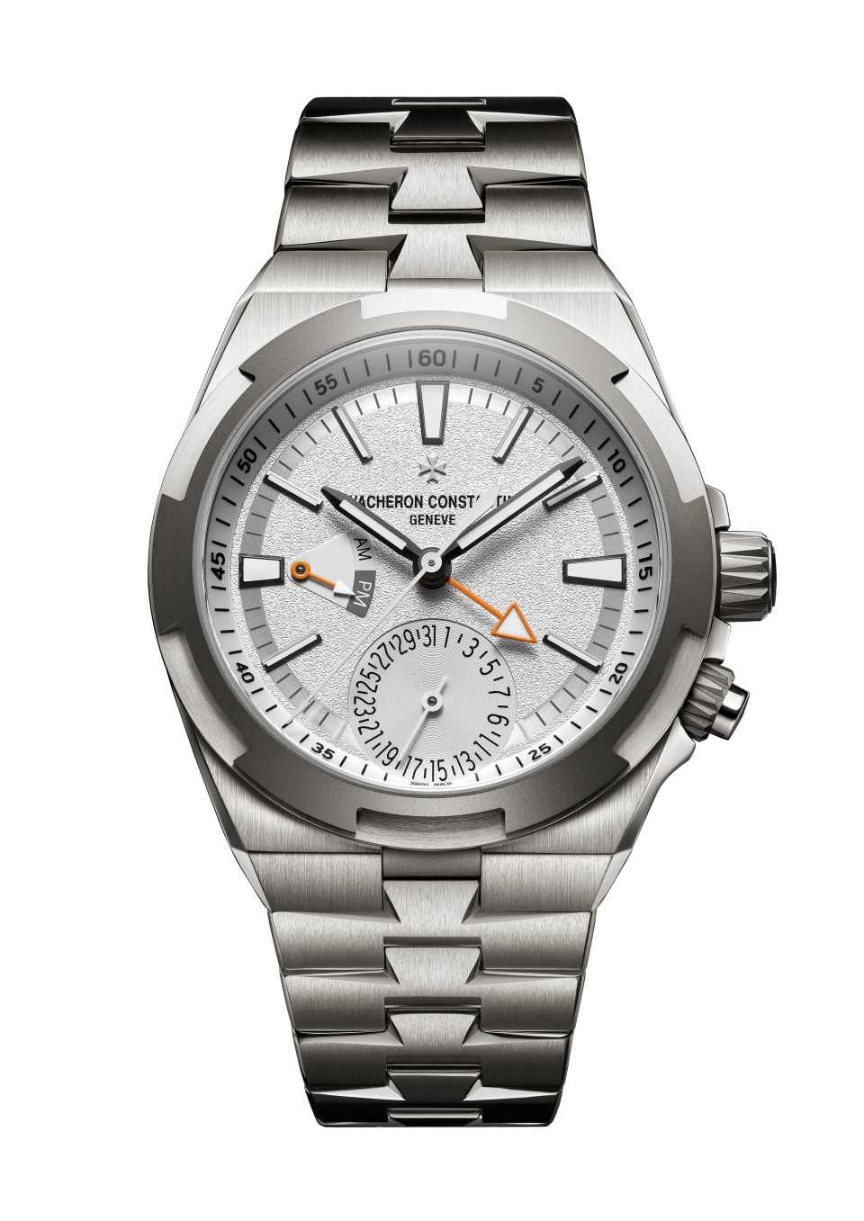 Otra vista - Packshot - Reloj - Overseas dual time Puntos Cardinales - Norte - 41 mm Titanio con Caucho, Titanio Correas