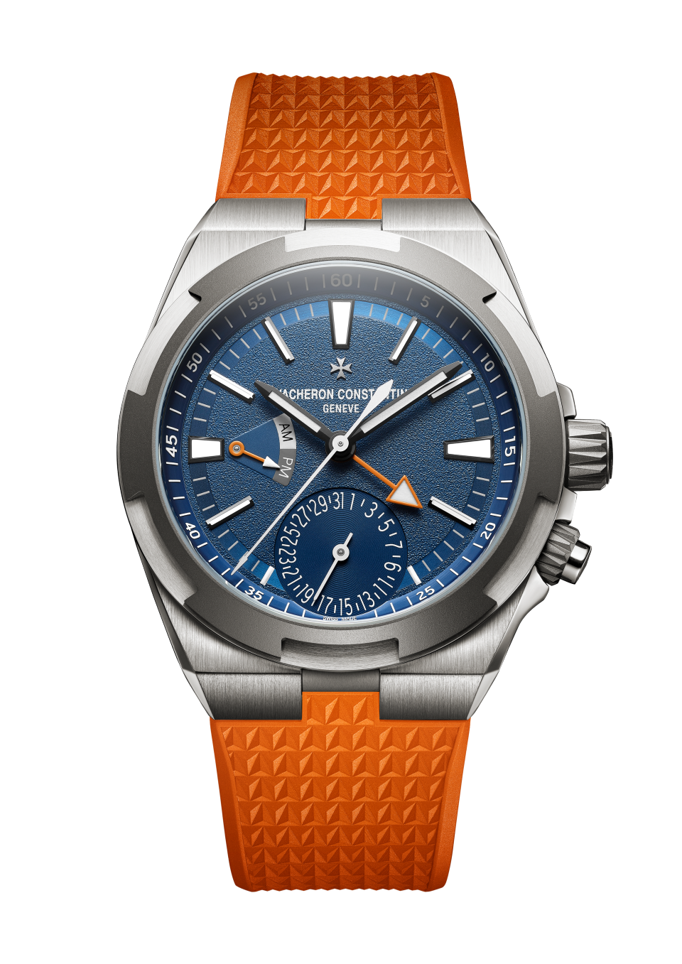 Sonstige Ansicht - Packshot - Uhr - Overseas Dual Time Cardinal Points - East - 41 mm Titan mit Kautschuk, Titan Armbänder