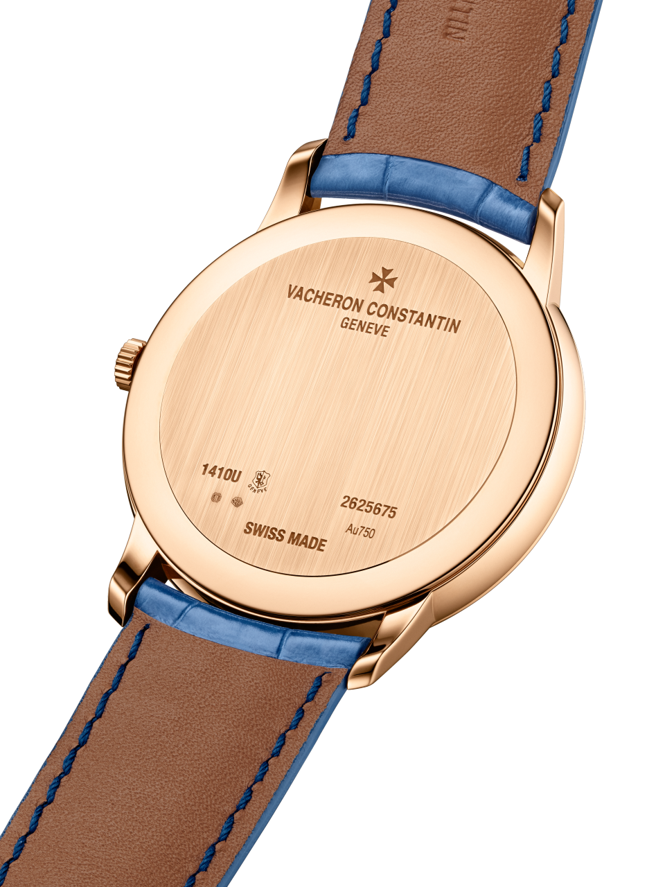 3/4 ракурс - Пакшот - Часы - Patrimony с ручным заводом - 39 mm Розовое золото c Кожа аллигатора ремешком