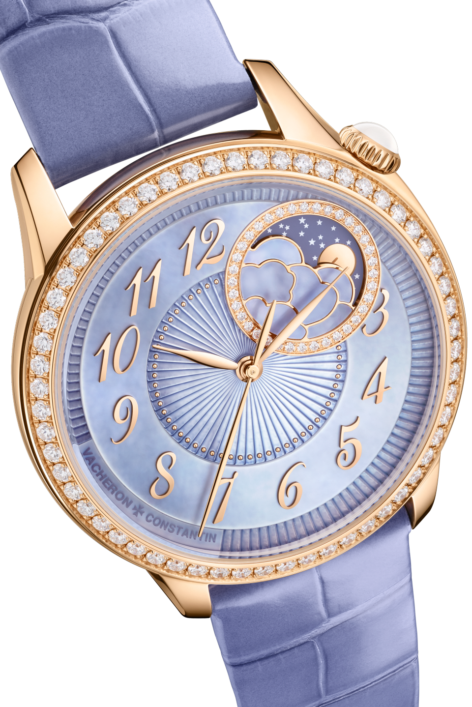 Egerie moon phase 37 mm Pink Gold