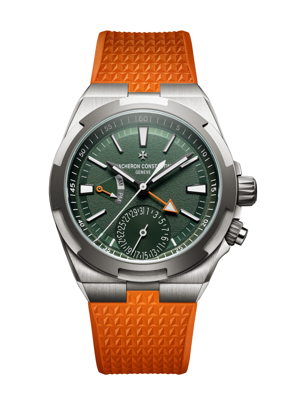 Sonstige Ansicht - Packshot - Uhr - Overseas Dual Time Cardinal Points - West - 41 mm Titan mit Kautschuk, Titan Armbänder