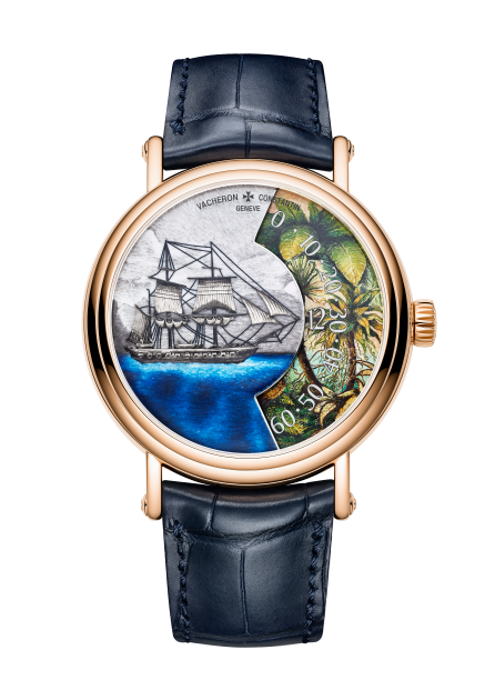 Metiers d Art Tribute to Explorer Naturalists Detroit de Magellan 41 mm Pink Gold