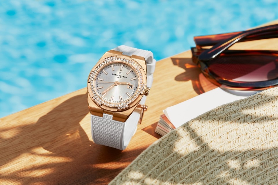 Overseas Quarz 33 mm Rosegold