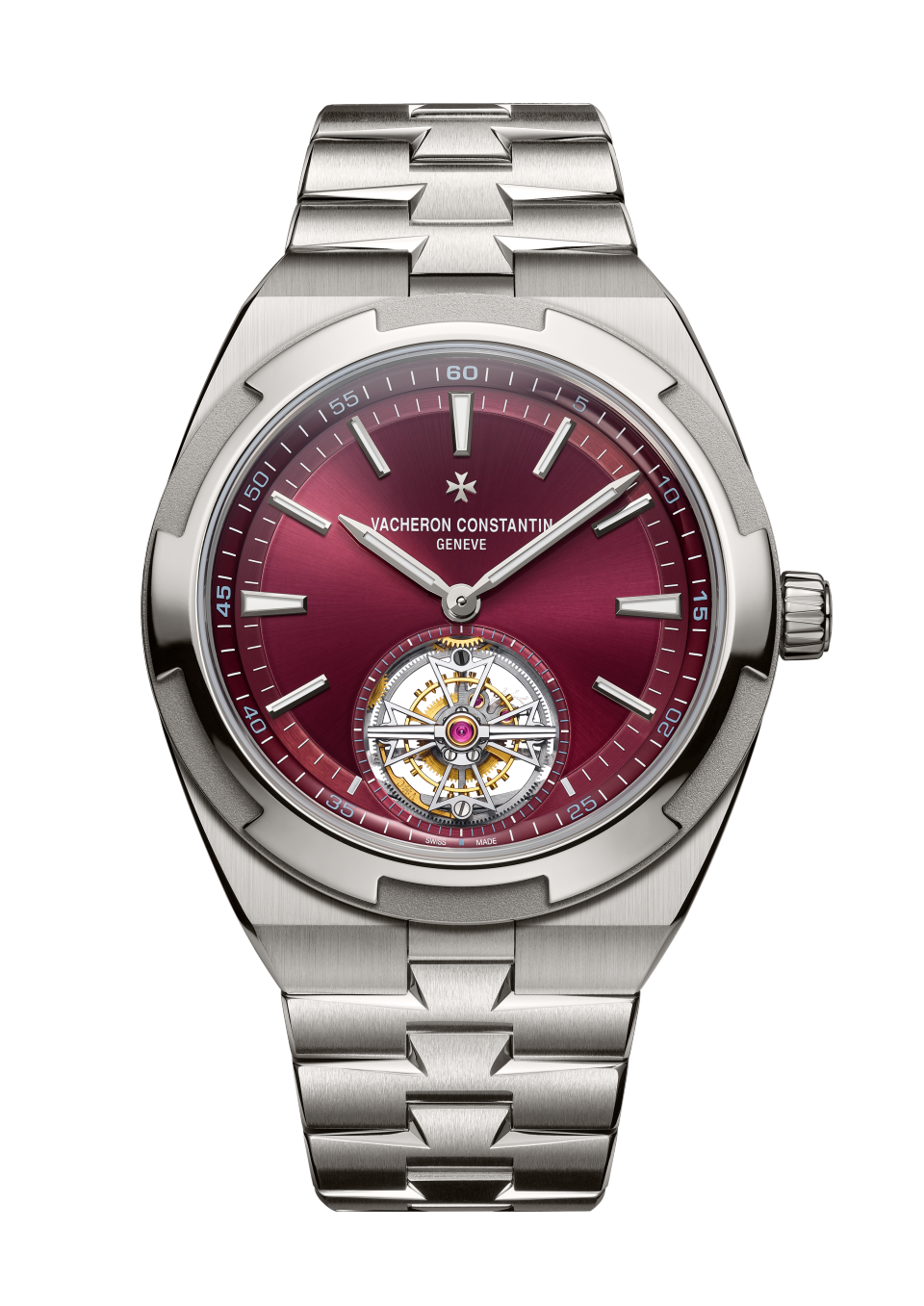 Front view - Packshot - Watch - Overseas Tourbillon - 42.5 mm Titanium with Rubber, Titanium straps