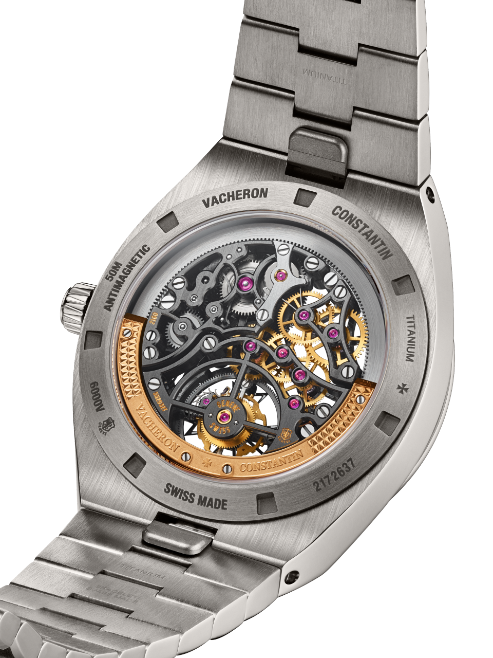 Overseas tourbillon skeleton 42.5 mm Titanium