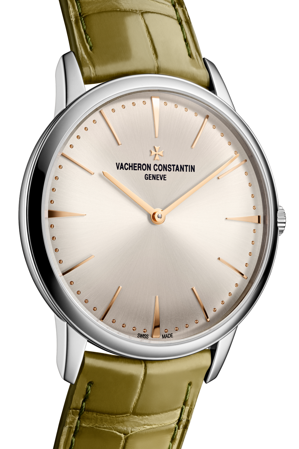 Другие виды обзора - Пакшот - Часы - Patrimony с ручным заводом - 39 mm Белое золото c Кожа аллигатора ремешком