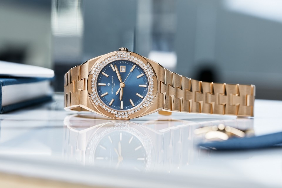 Overseas Quarz 33 mm Rosegold