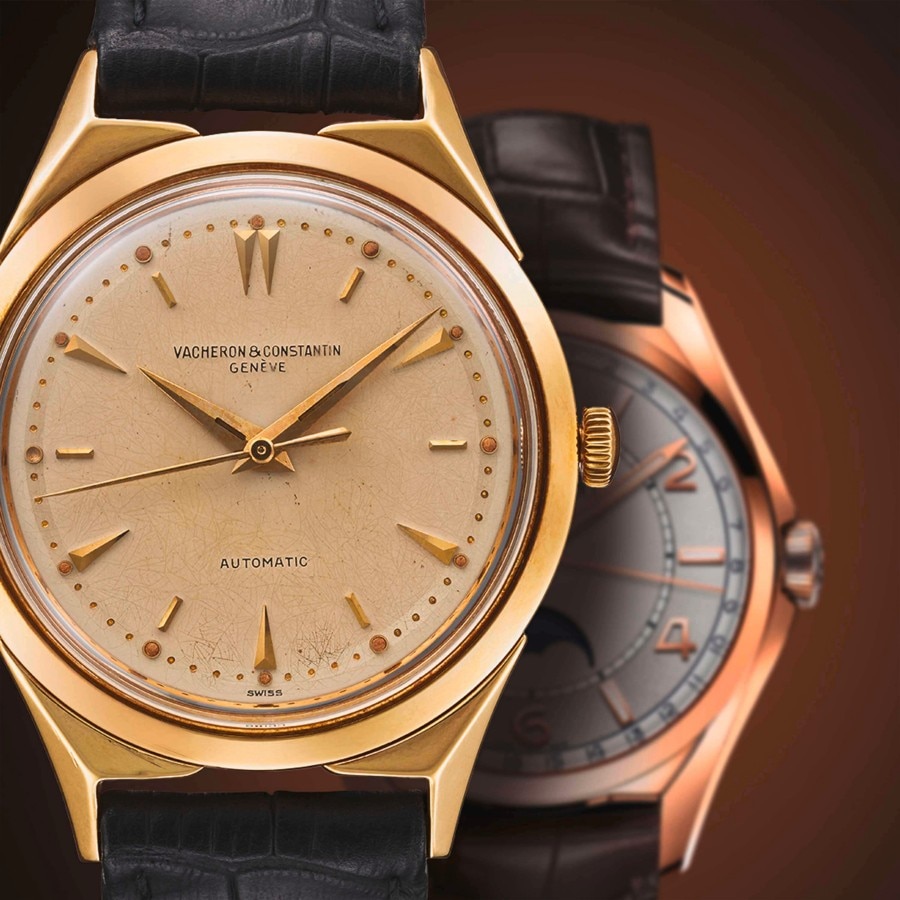 Two Fiftysix watches with brown straps