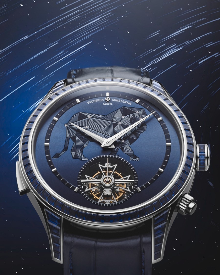 Minutenrepetition Tourbillon Himmelskarte Sternbild Löwe Joaillerie