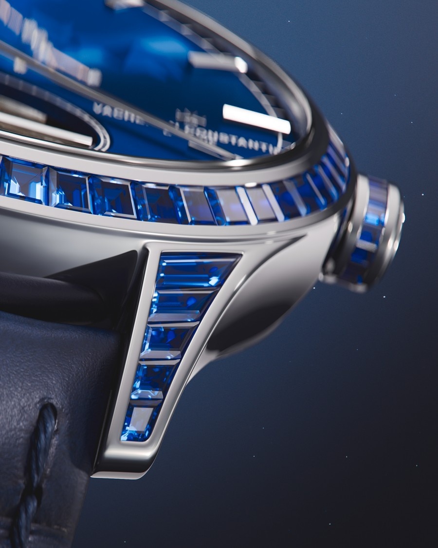 Vue rapprochée du côté d’une montre Celestial