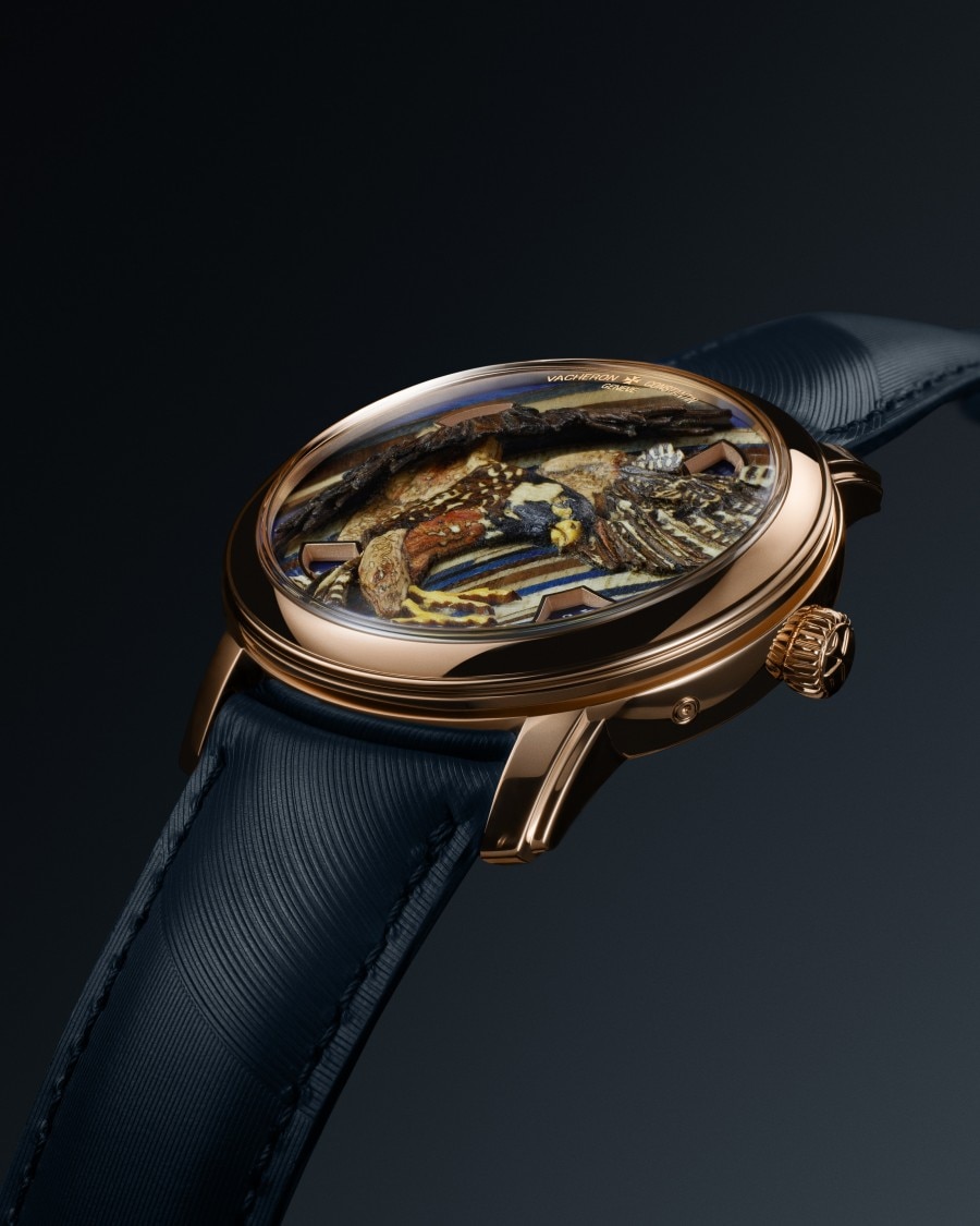 Vacheron Constantin watch featuring a wooden  eagle design.