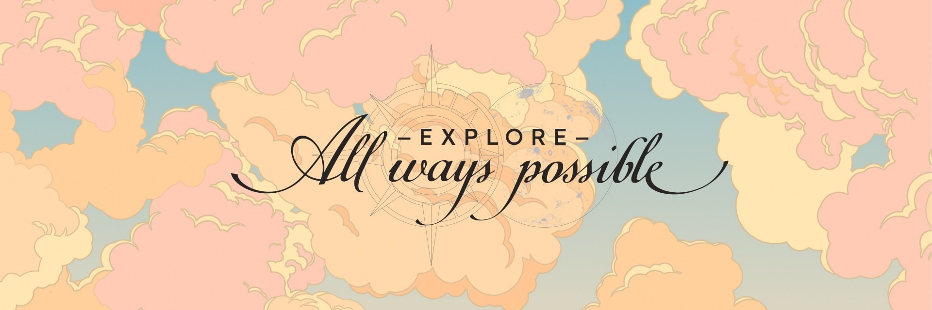 An illustration featuring the word “Explore”.