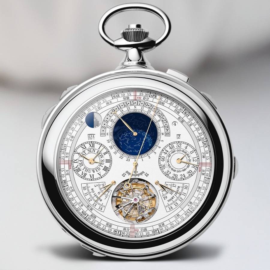 Orologio Vacheron Constantin che visualizza l'ora in diversi fusi orari