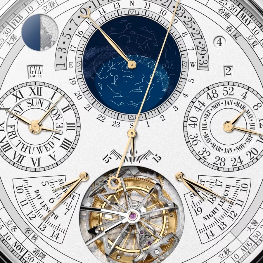 Orologio Vacheron Constantin che visualizza l'ora in diversi fusi orari