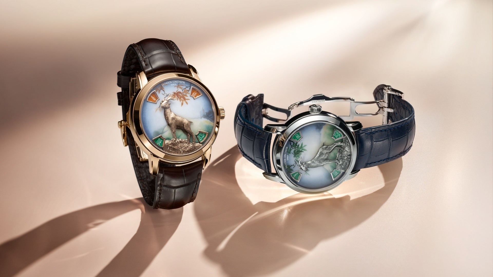 Lifestyle view of the Métiers d'Art The legend of the Chinese zodiac - year of the goat watches