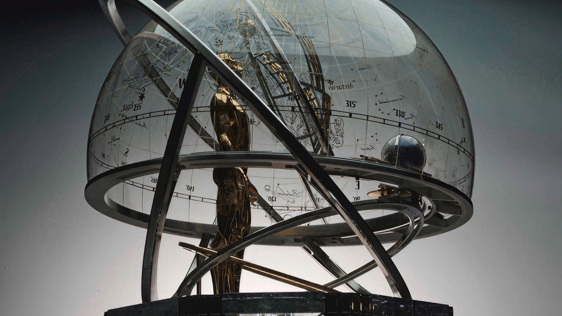 Image illustrating the automaton under a glass dome