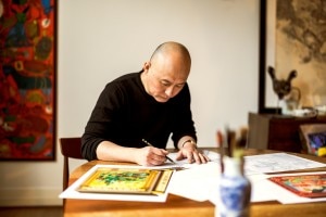 The image shows illustrator Shan Jiang.