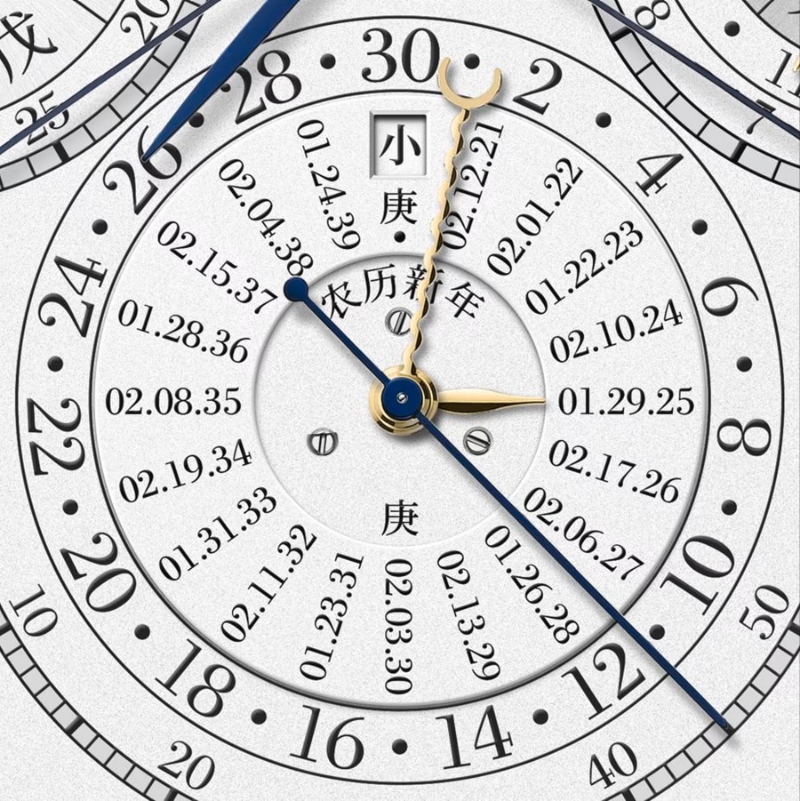Il sistema di orologi con data del capodanno cinese di Vacheron Constantin