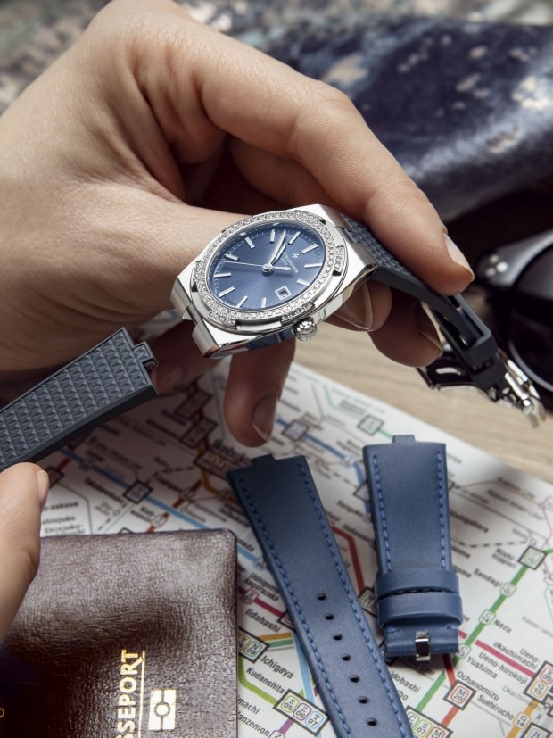 vacheron constantin overseas chronograph blue dial